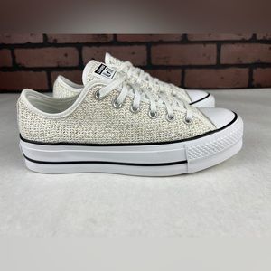 Converse Chuck Taylor All Star Lift Platform Breathable Canvas Size 8.5 Women’s